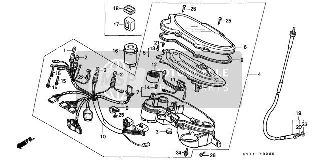 44831GY1920, Cable, Inner (###), Honda, 2